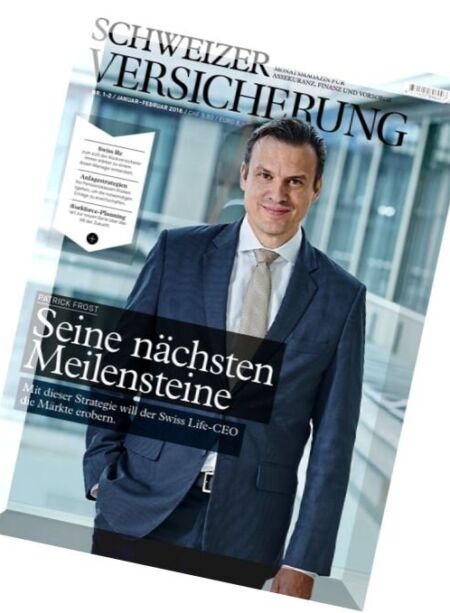 Schweizer Versicherung – Januar-Februar 2016 Cover