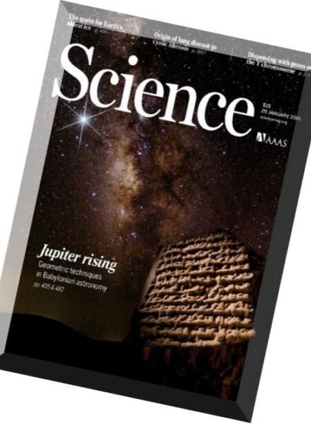 Science – 29 January 2016 Cover