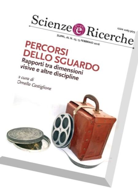 Scienze E Ricerche – Supplemento al N. 23, 15 Febbraio 2016 Cover