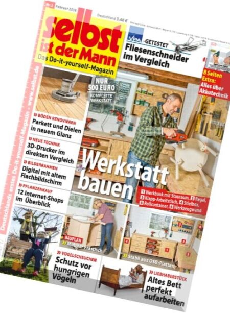 selbst ist der Mann – Februar 2016 Cover