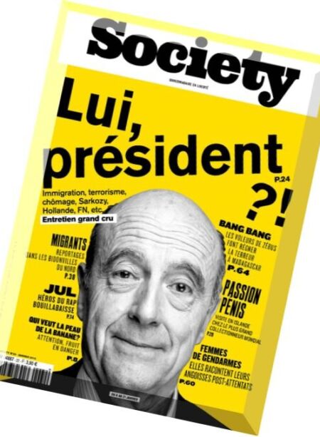 Society – 8 au 21 Janvier 2016 Cover