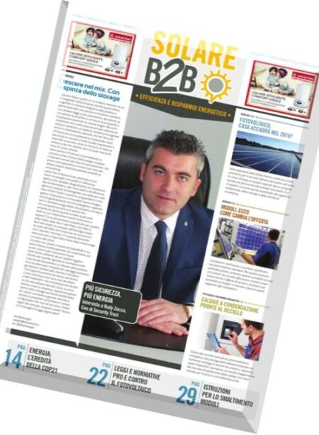 Solare B2B – Gennaio-Febbraio 2016 Cover