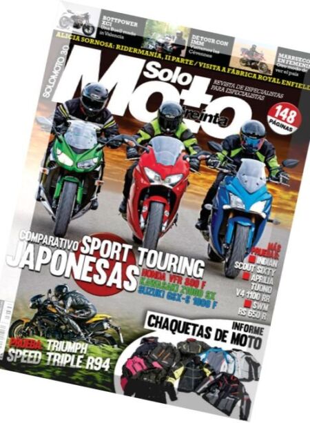 Solo Moto Treinta – Febrero 2016 Cover