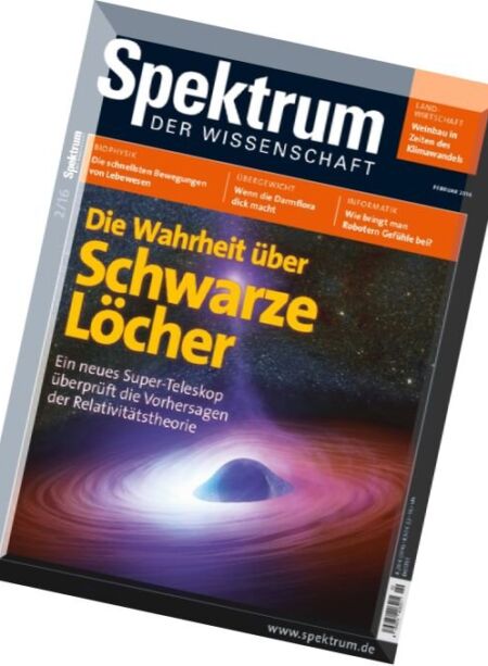 Spektrum der Wissenschaft – Februar 2016 Cover