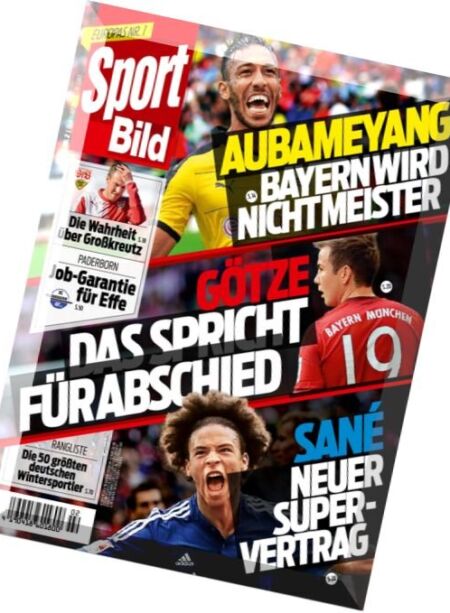 Sport Bild – 13 Januar 2016 Cover