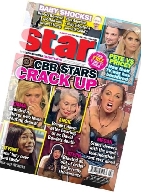 Star Magazine UK – 25 January 2016 Cover