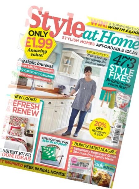 Style at Home UK – February 2016 Cover