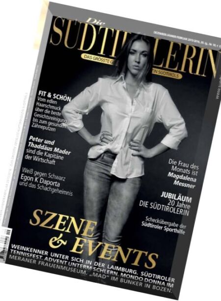 Sudtirolerin Magazin – Dezember 2015-Februar 2016 Cover