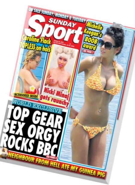 Sunday Sport – 24 January 2016 Cover