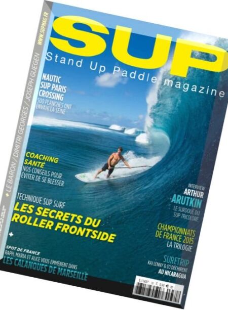 SUP (Stand Up Paddle) Magazine – Decembre 2015 – Fevrier 2016 Cover