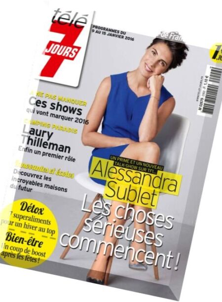 Tele 7 jours – 9 au 15 Janvier 2016 Cover