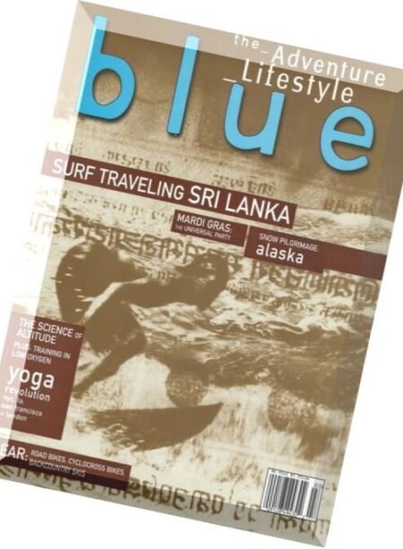 the Adventure Lifestyle Blue – February-March 2000 Cover