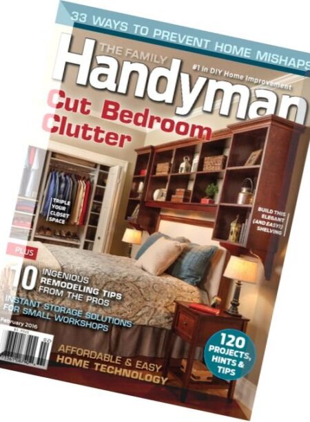 The Family Handyman – February 2016 Cover
