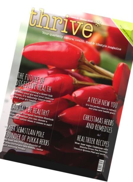 Thrive Magazine – Winter 2016 Cover