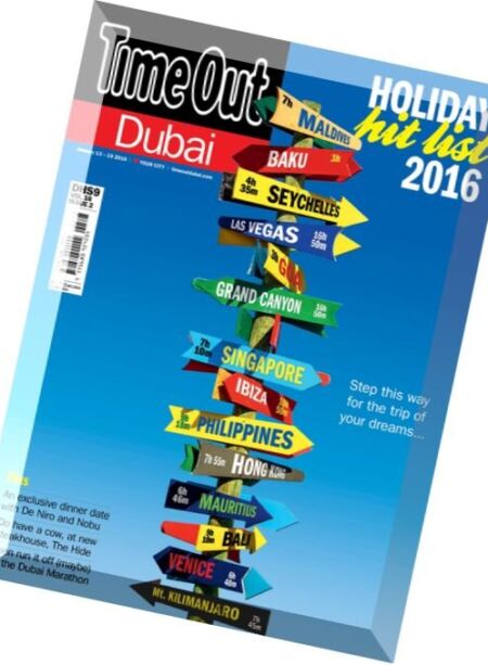 Time Out Dubai – 13 January 2016 Cover