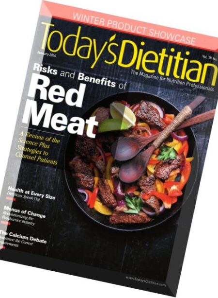 Today’s Dietitian – January 2016 Cover