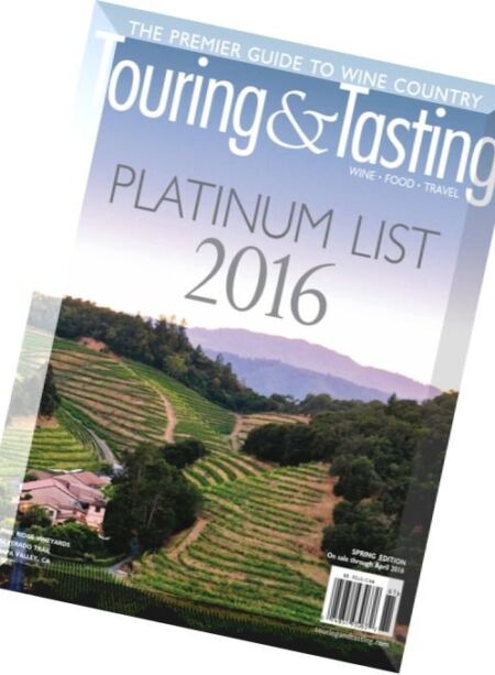 Touring & Tasting – Spring 2016 Cover