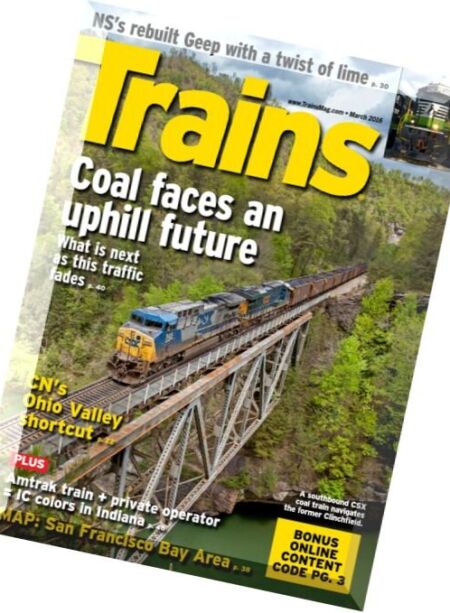 Trains – March 2016 Cover