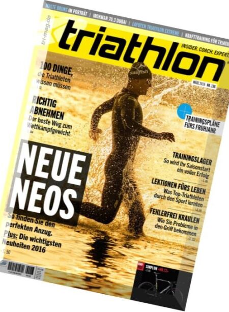 Triathlon – Marz 2016 Cover