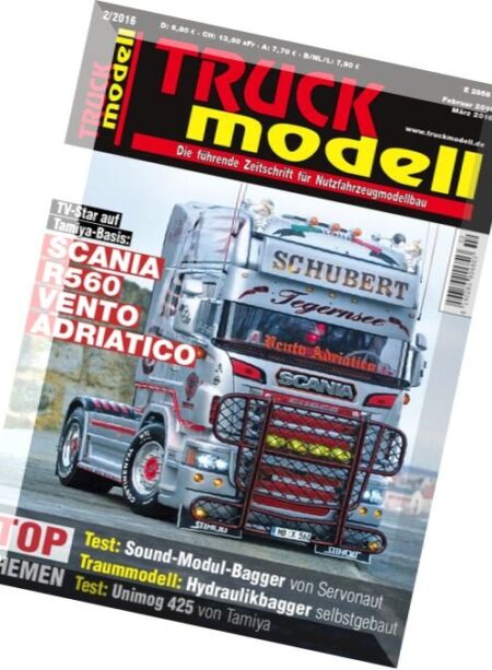 Truckmodell – Februar-Marz 2016 Cover
