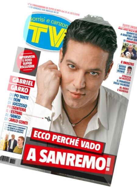 TV Sorrisi e Canzoni – 23 Gennaio 2016 Cover
