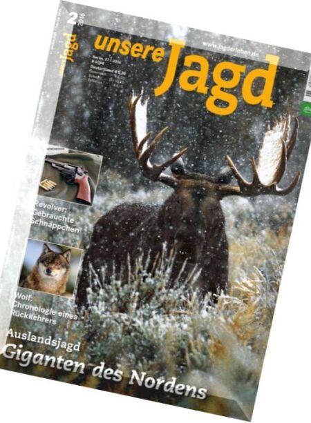 Unsere Jagd – Februar 2016 Cover