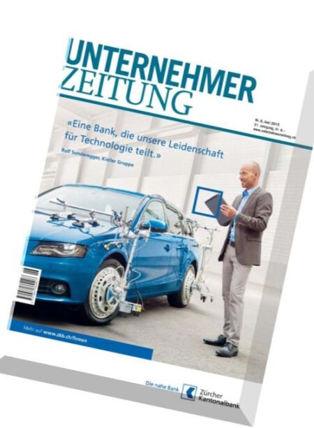 Unternehmer Zeitung – Juni 2015 Cover