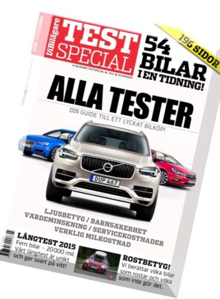 Vi Bilagare – Test Special 2015 Cover