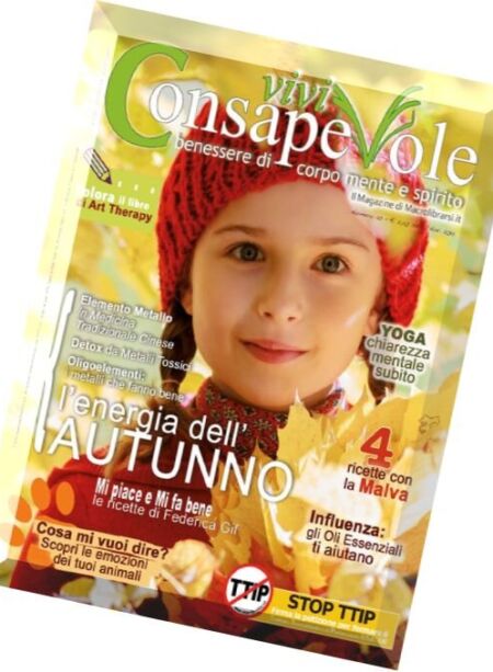 Vivi Consapevole – Settembre-Novembre 2015 Cover