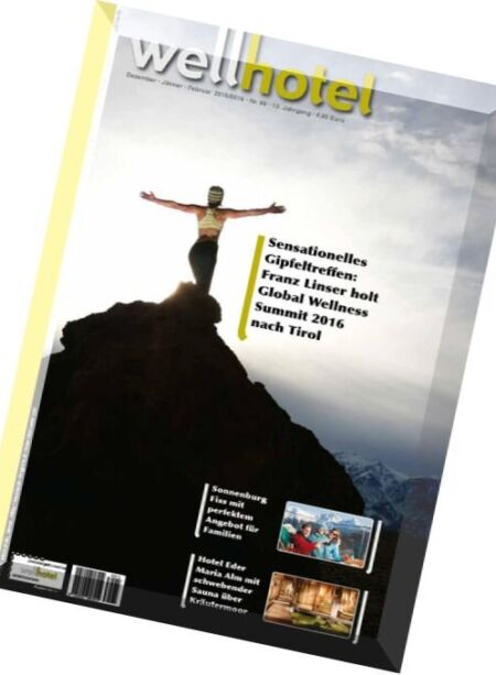 WellHotel Magazin – Dezember 2015-Februar 2016 Cover