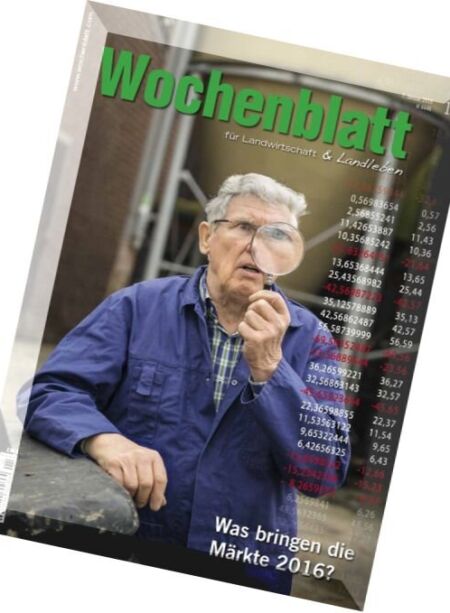 Wochenblatt – 7 Januar 2016 Cover