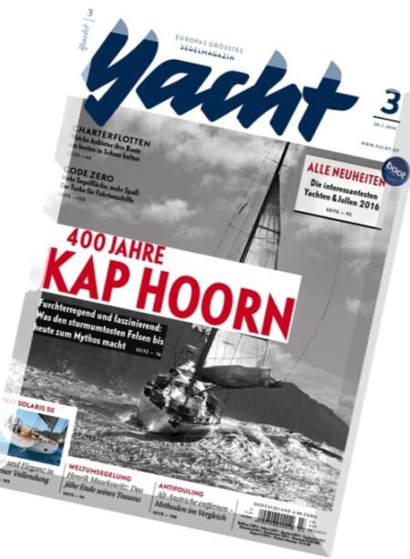 Yacht – Nr.3, 20 Januar 2016 Cover