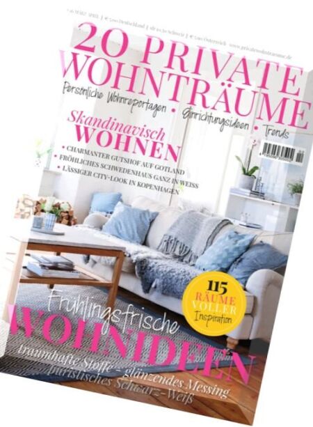 20 Private Wohntraume – Marz-April 2016 Cover