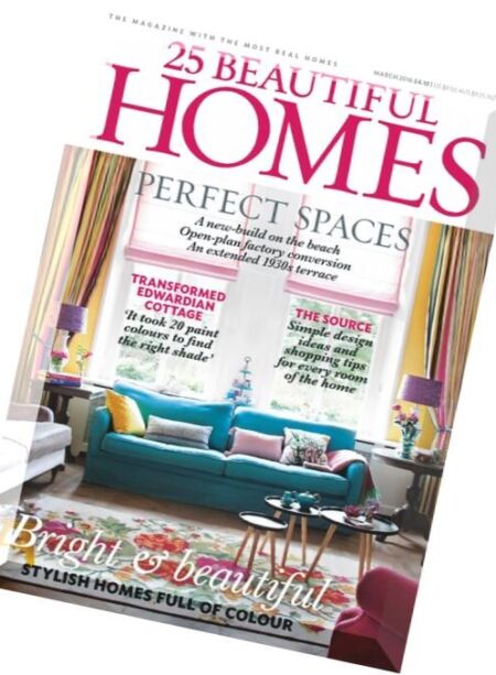 25 Beautiful Homes – March 2016 Cover