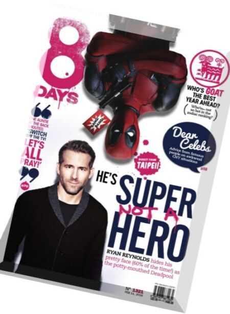 8 Days – 11 February 2016 Cover
