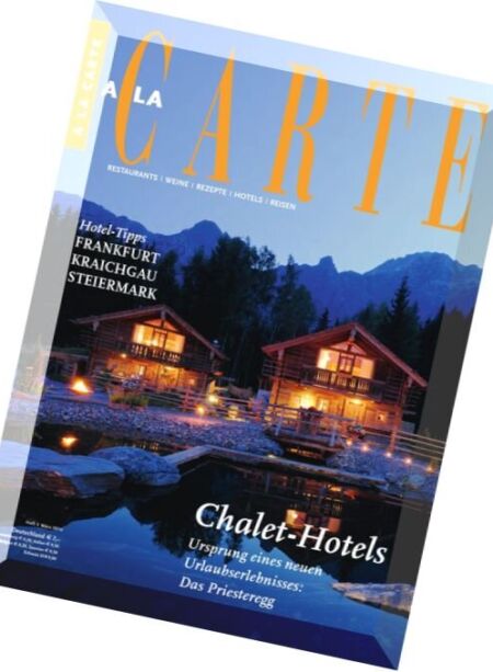 A La Carte – Marz 2016 Cover