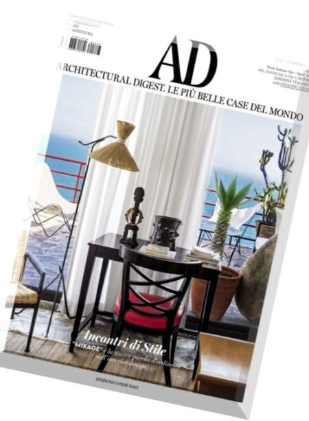 AD Architectural Digest Italia – Febbraio 2016 Cover