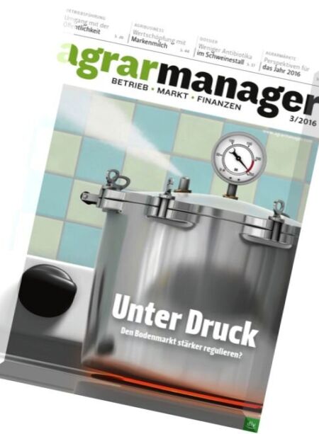 Agrarmanager – Marz 2016 Cover