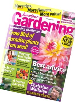 Amateur Gardening – 30 January 2016