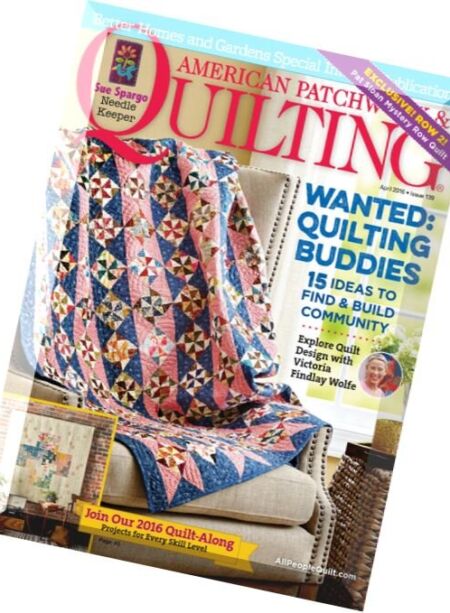 American Patchwork & Quilting – April 2016 Cover