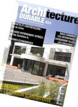 Architecture Durable – Fevrier-Avril 2016