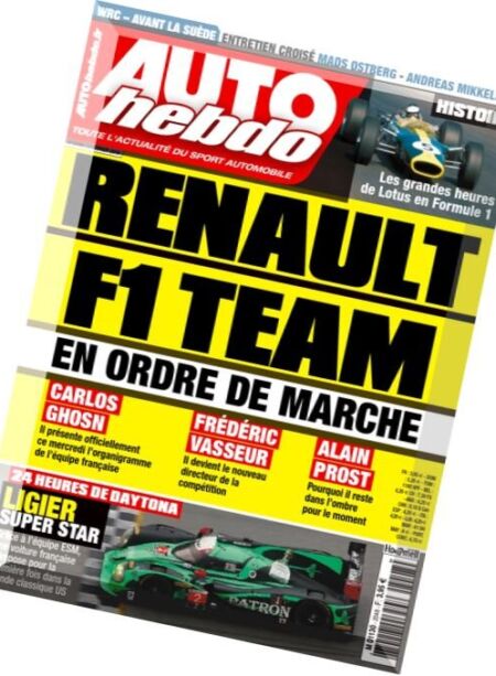 Auto Hebdo – 3 Fevrier 2016 Cover
