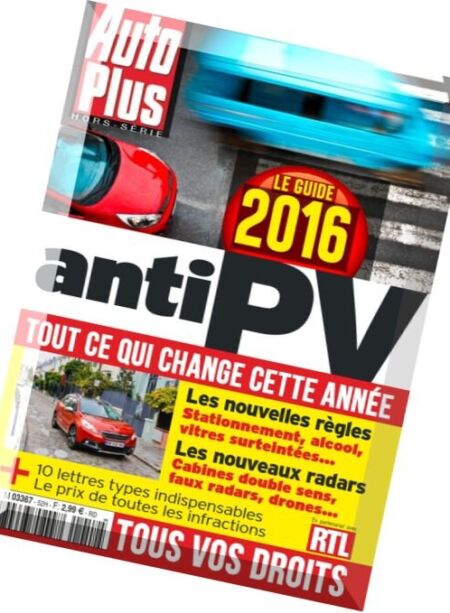 Auto Plus – Hors-Serie – Le Guide Anti-Pv 2016 Cover