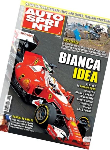 Auto Sprint – 2-8 Febbraio 2016 Cover