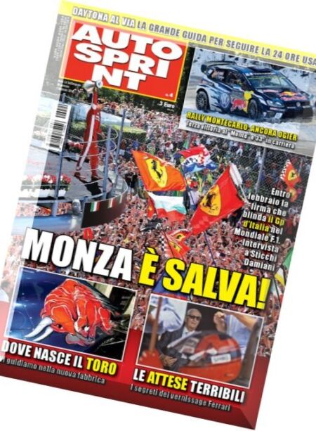 Auto Sprint – 26 Gennaio 2016 Cover