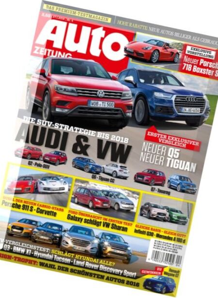 Auto Zeitung – Nr.4, 27 Januar 2016 Cover