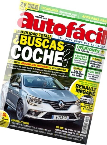 Autofacil – Febrero 2016 Cover