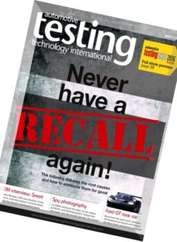 Automotive Testing Technology International – March 2016