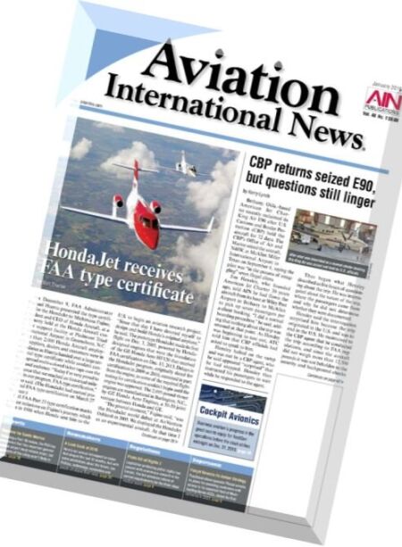 Aviation International News – January 2016 Cover