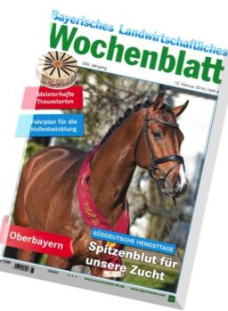 Bayerisches Landwirtschaftliches Wochenblatt – 12 Februar 2016